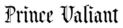 Prince Valiant font